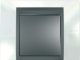Unica Top: рамка - нордик (металл), цвет клавиши - графит (пластик)