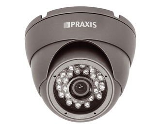 Уличная купольная цветная видеокамера с ИК-подсветкой PE-1111CL 3.6 Praxis